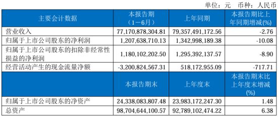 九州通2024年上半年净利1208亿数字物流与供应链解决方案业务实现收入增加(图1)