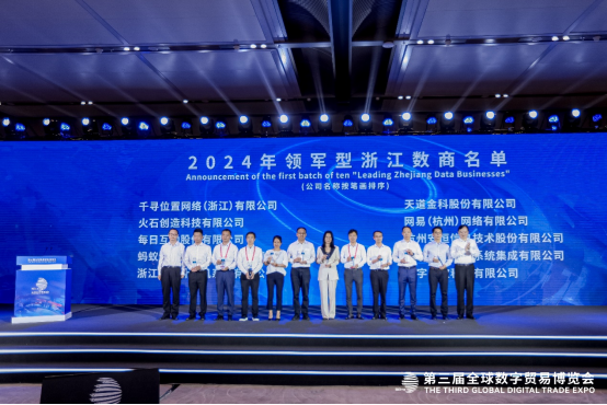 首批优质浙江数商公布 安恒信息入选2024领军型浙江数商