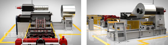 红蓝视觉×炫弘数控：打造平开波剪生产线动画助力新品推广(图2)